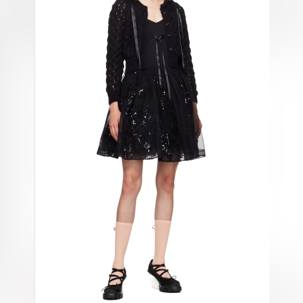 Simone Rocha Black Tulle Skirt